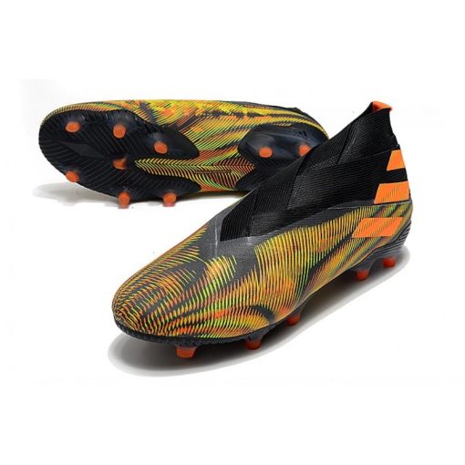 Adidas Nemeziz 19+ FG Groen Oranje Zwart_5.jpg